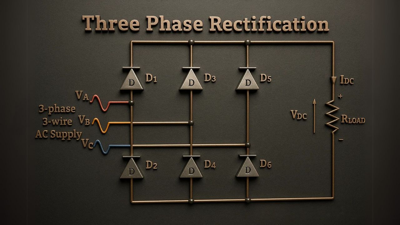 Three phase rectification