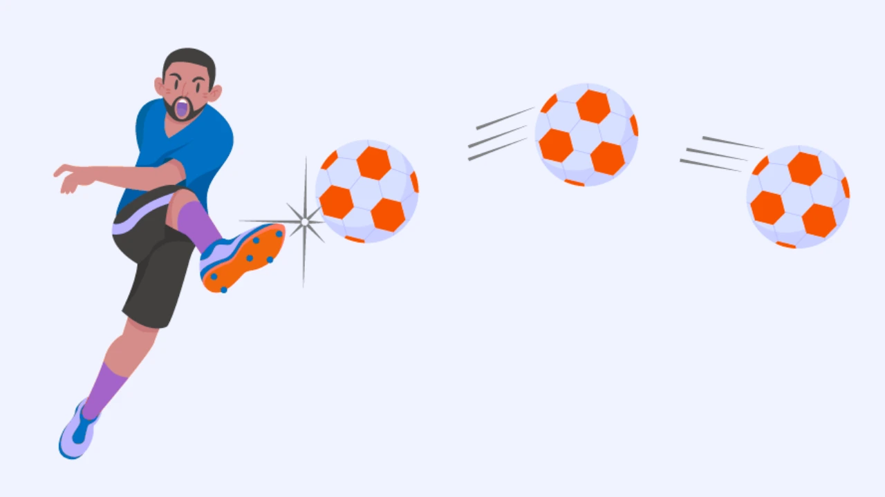 Kicking a ball